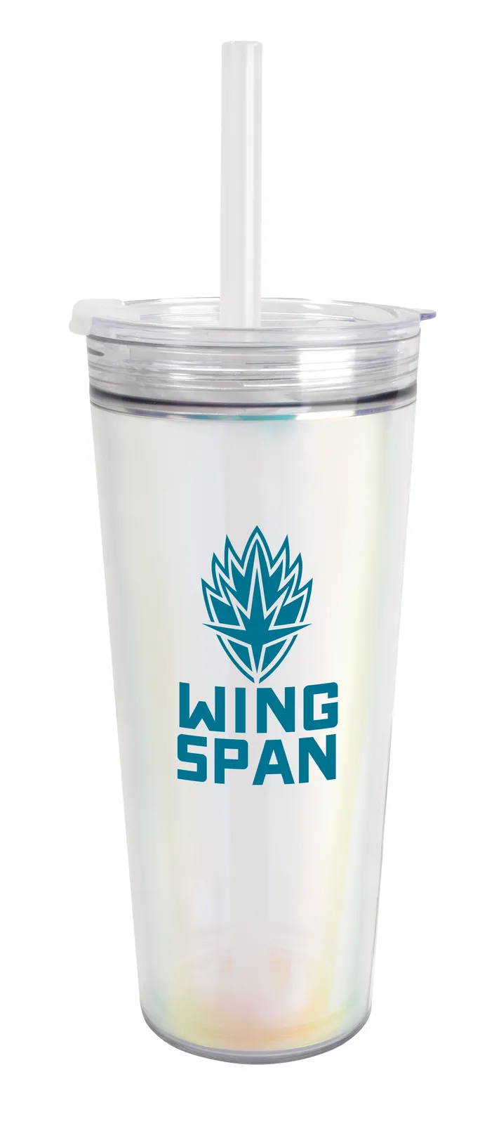 Recycled Tumbler Double Wall Flip Top Straw - 24 oz - product view 12