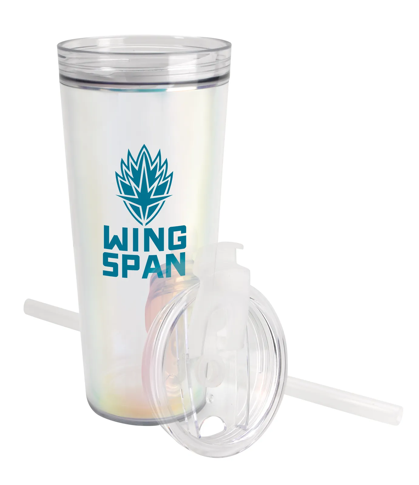 Recycled Tumbler Double Wall Flip Top Straw - 24 oz - product view 13