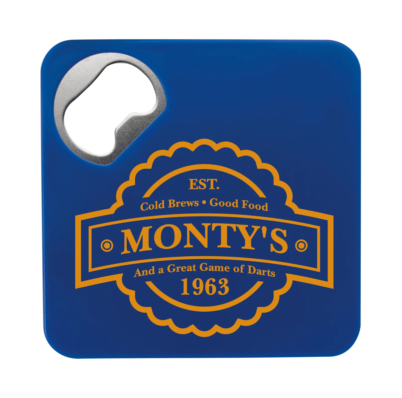 Bottle Opener Coaster ABS Plastic EVA Foam Base - 3.25 in - product view 3