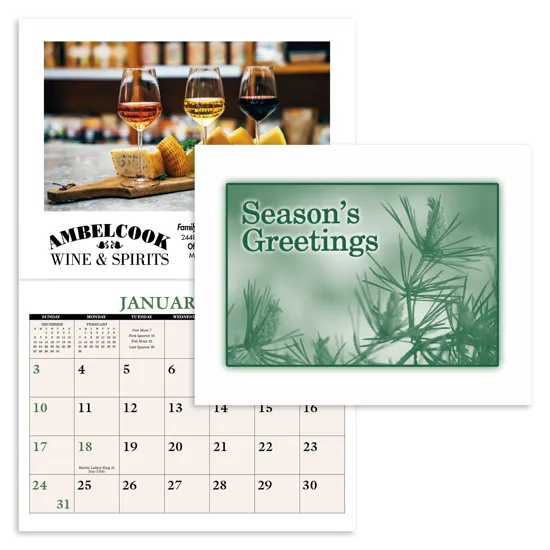 Home Recipe Wall Calendar Memo Style FSC Paper - 13 x 8 in