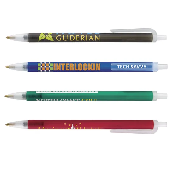 Contender Frosted Ballpoint Pen Carbon Neutral - 5.4 in