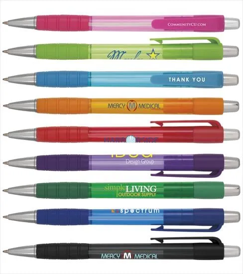 Element Translucent Ballpoint Pen with Grip - 5.6 in