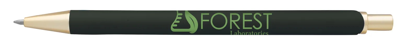 Recycled Aluminum Gel Pen Gold Trim Fine Point - 5.44 in