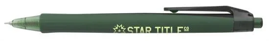 Silent Click Gel Pen Recycled ABS Ultra Fine - 5.63 in