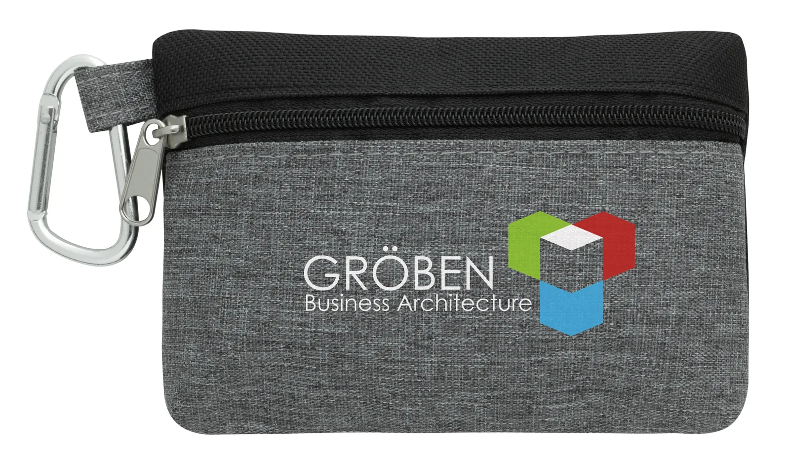 Golf Tee Pouch Carabiner Clip 600D Polyester - 3.25 x 5 in - product view 3