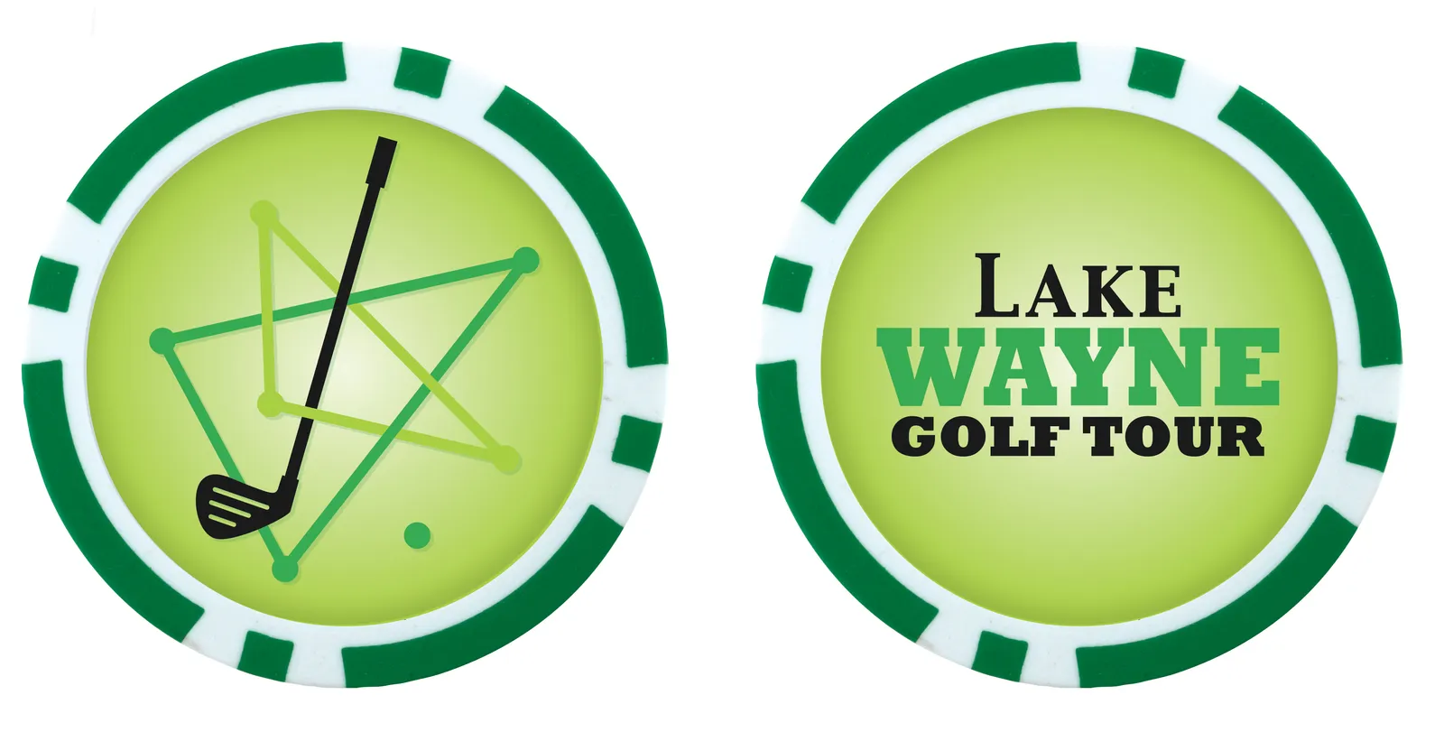 Golf Ball Marker Poker Chip Style Two-Sided - 0.125 in - product view 9