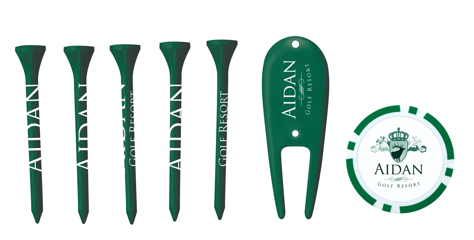 Golf Accessory Pack Divot Tool Tees Ball Marker - 6 x 4 in - product view 3