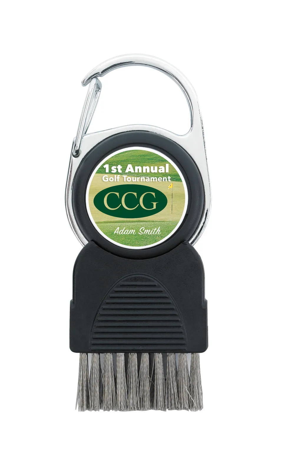 Golf Club Brush with Ball Marker Retractable - 3.5 in - product view 3
