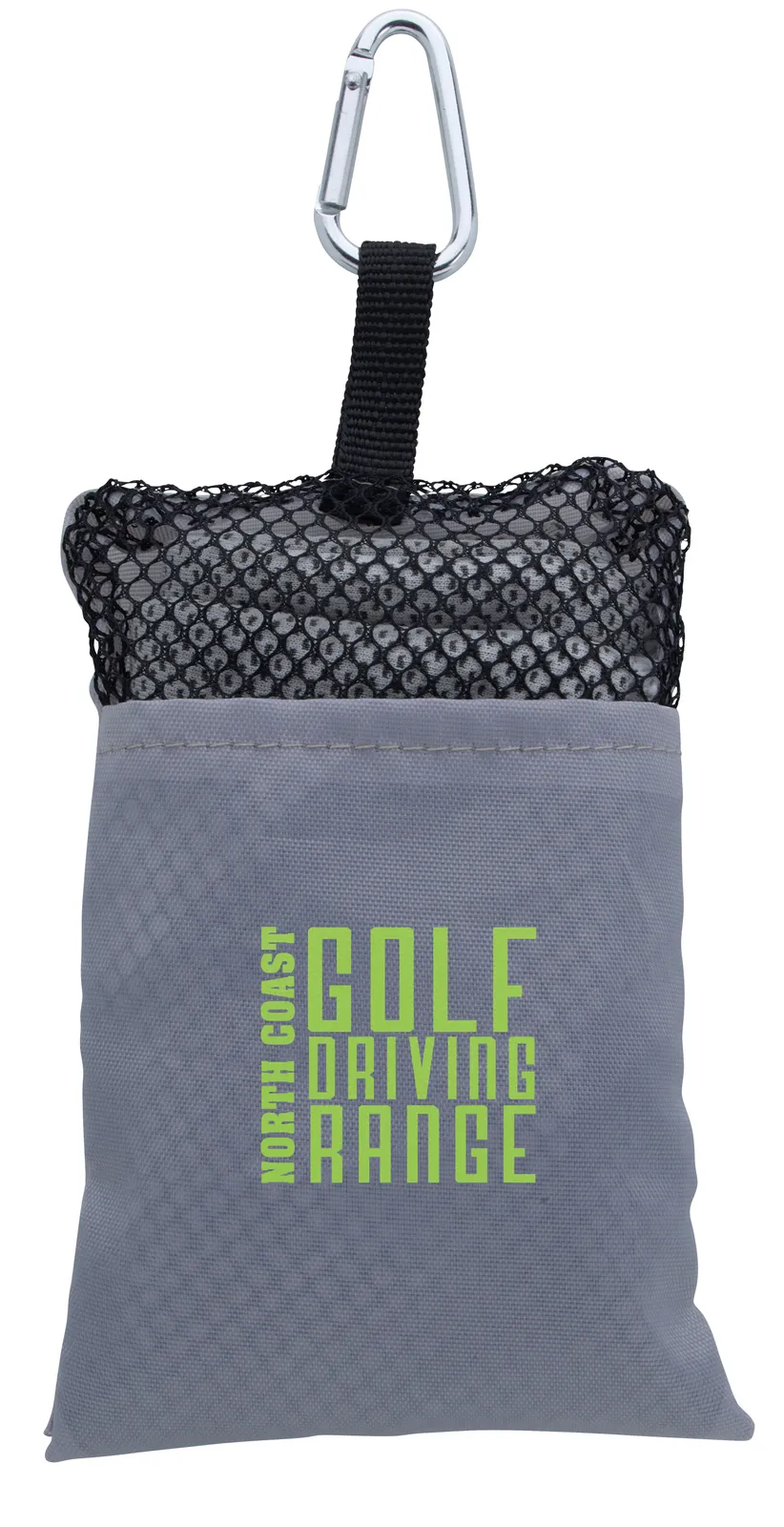Golf Cooling Towel in Mesh Pouch Polyester - 4.5 x 3.6 in - product view 4