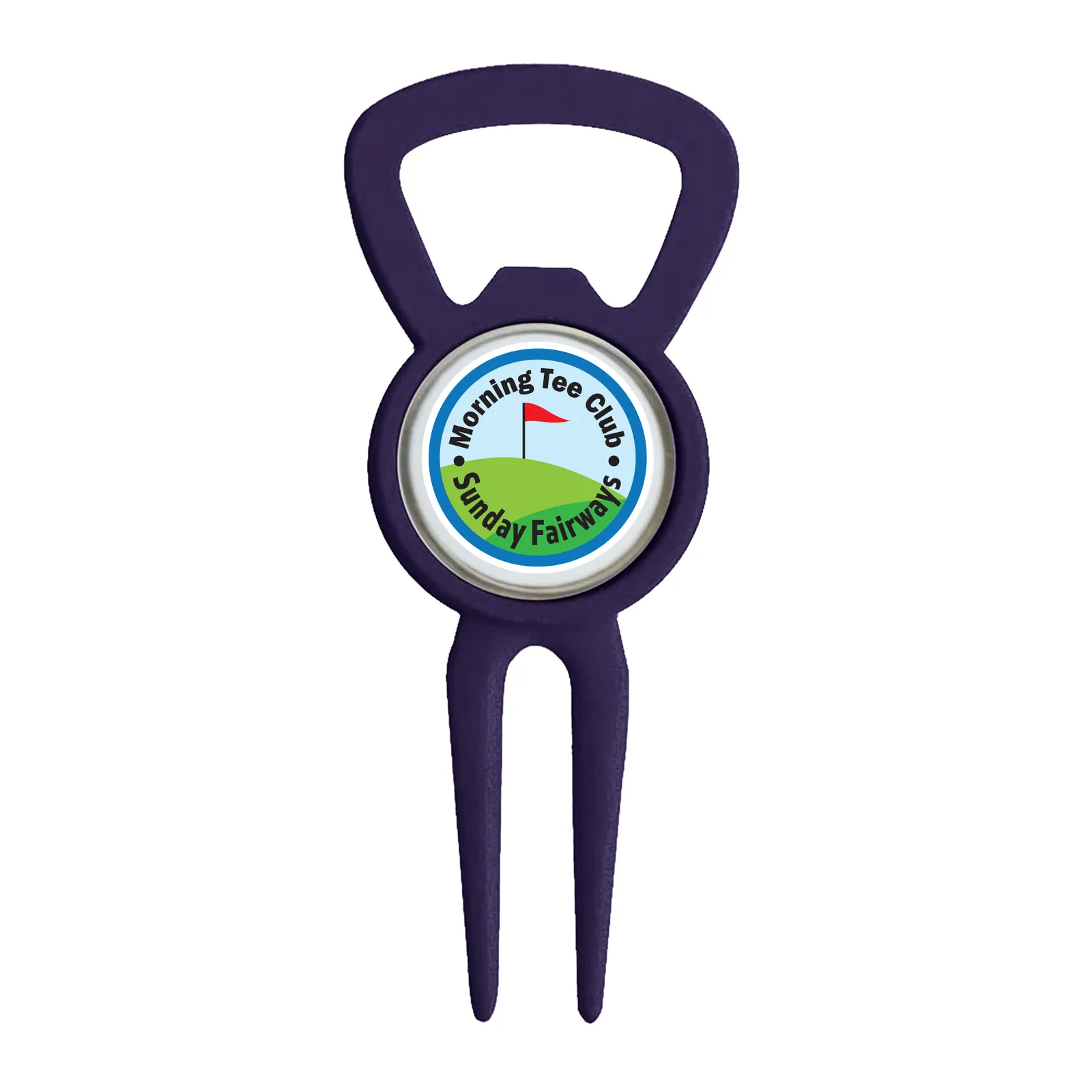 Golf Divot Tool Magnetic Bottle Opener Zinc - 3.375 in - product view 4