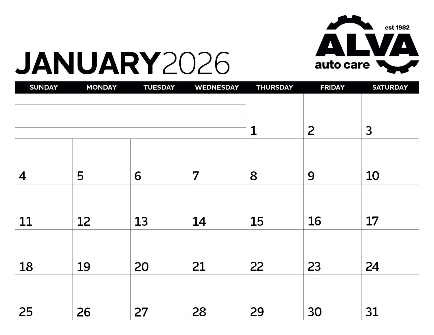 Black White Small Monthly Desk Pad FSC Paper - 11 x 8.5 in - product view 2