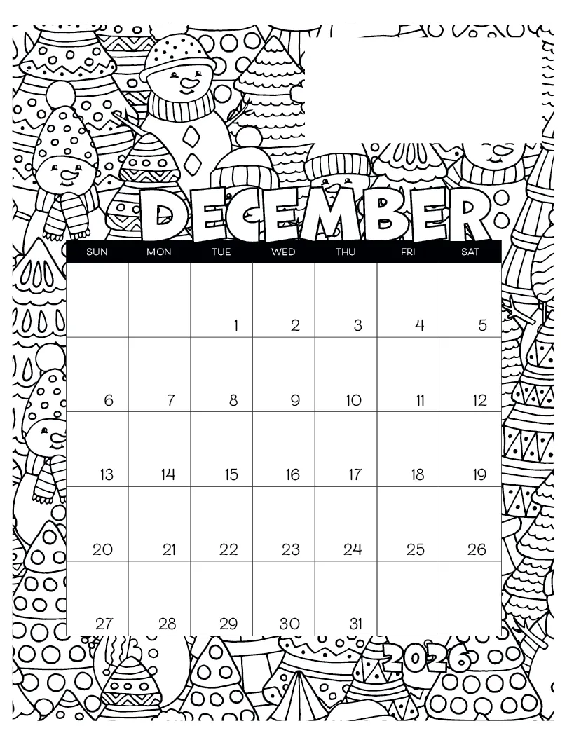 Coloring Small Monthly Desk Pad FSC Paper - 11 x 8.5 in - product view 2