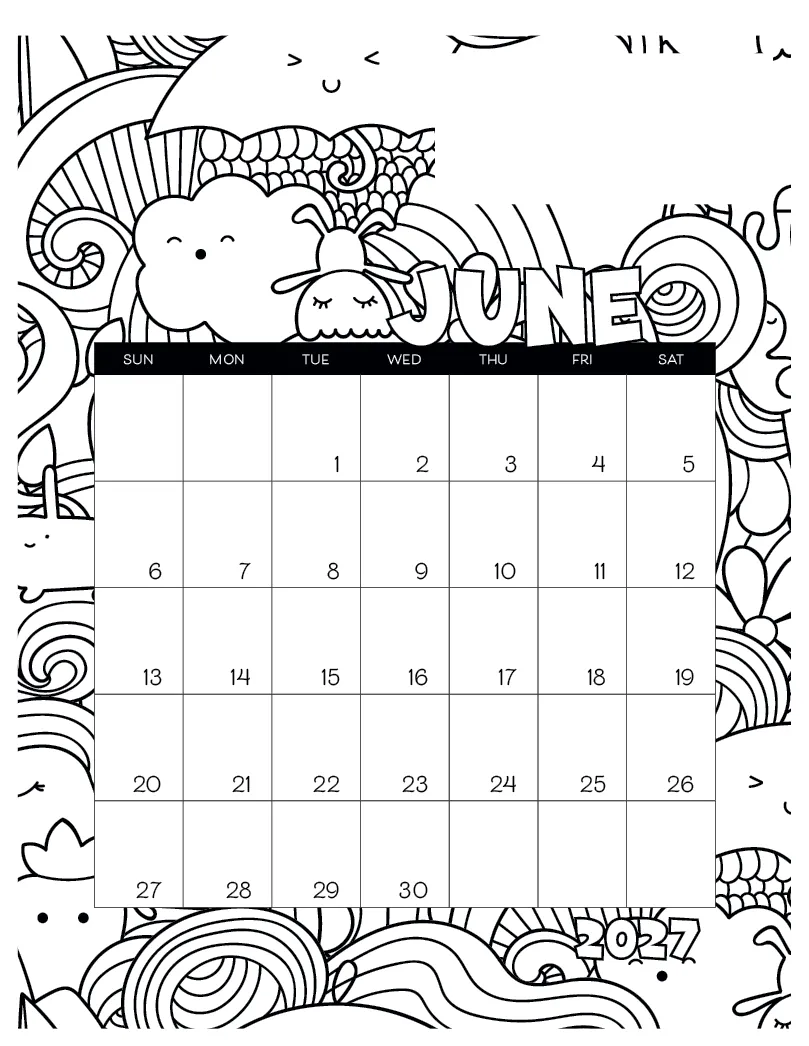 Coloring Small Monthly Desk Pad FSC Paper - 11 x 8.5 in - product view 8