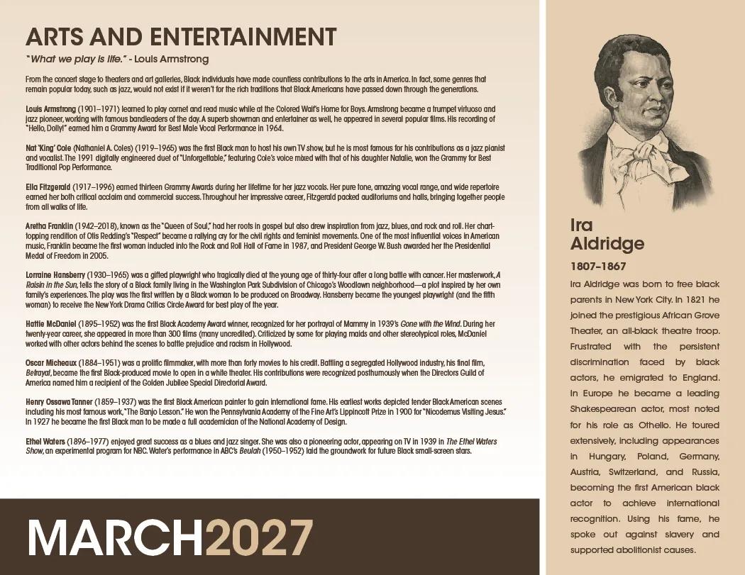 African American Heritage Dr Martin Luther King Calendar - 19 x 11 in - product view 8