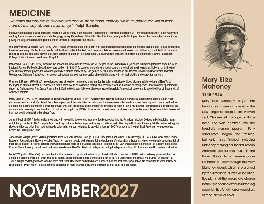 African American Heritage Dr Martin Luther King Calendar - 19 x 11 in - product view 16