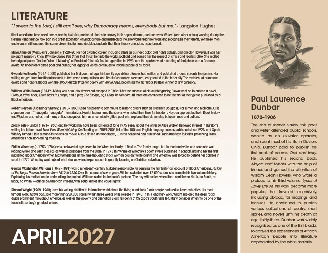 African American Heritage Barack Obama Calendar - 19 x 11 in - product view 9