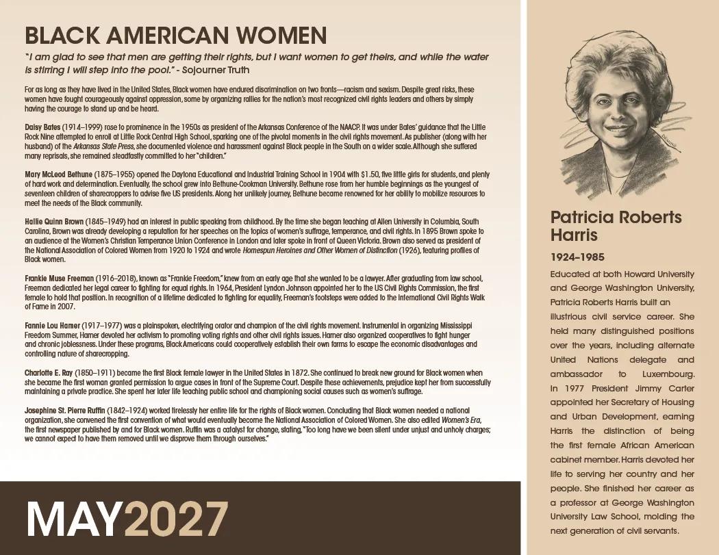 African American Heritage Barack Obama Calendar - 19 x 11 in - product view 10