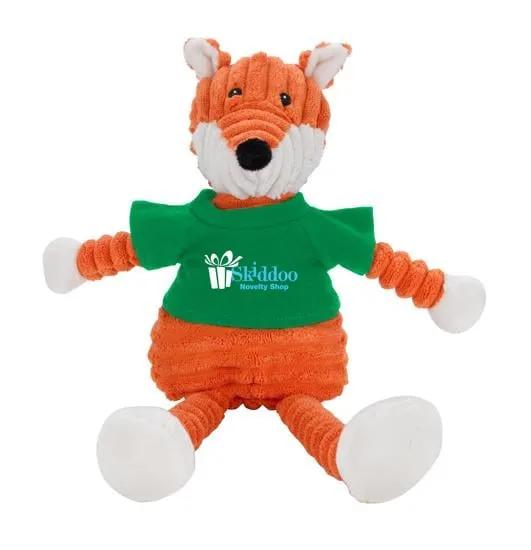Corded Plush Animal Toy with T-Shirt Polyester - 13 in