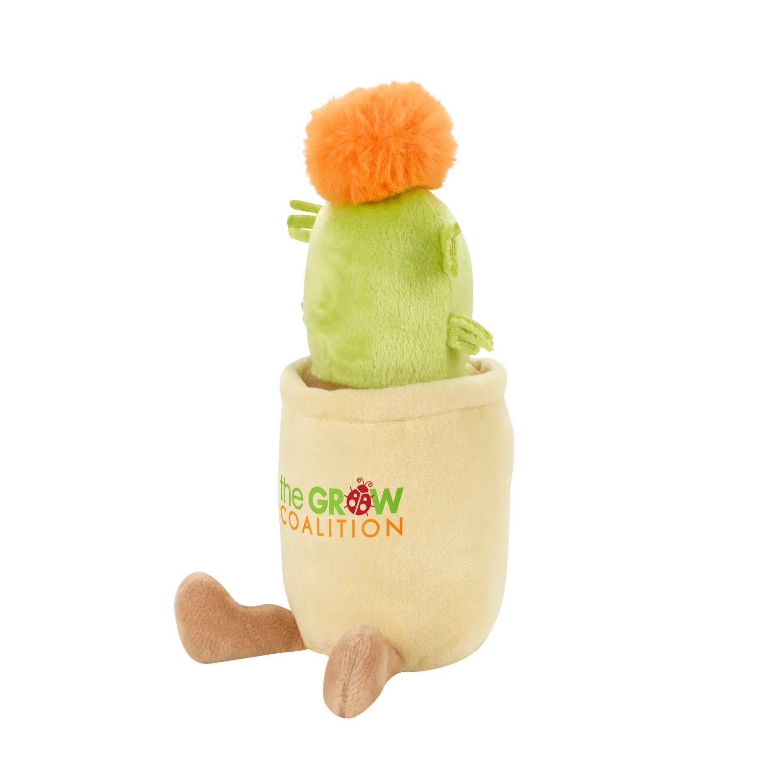 Potted Plush Plant Toy Weighted Bottom Polyester - 7-9.5 in - product view 3