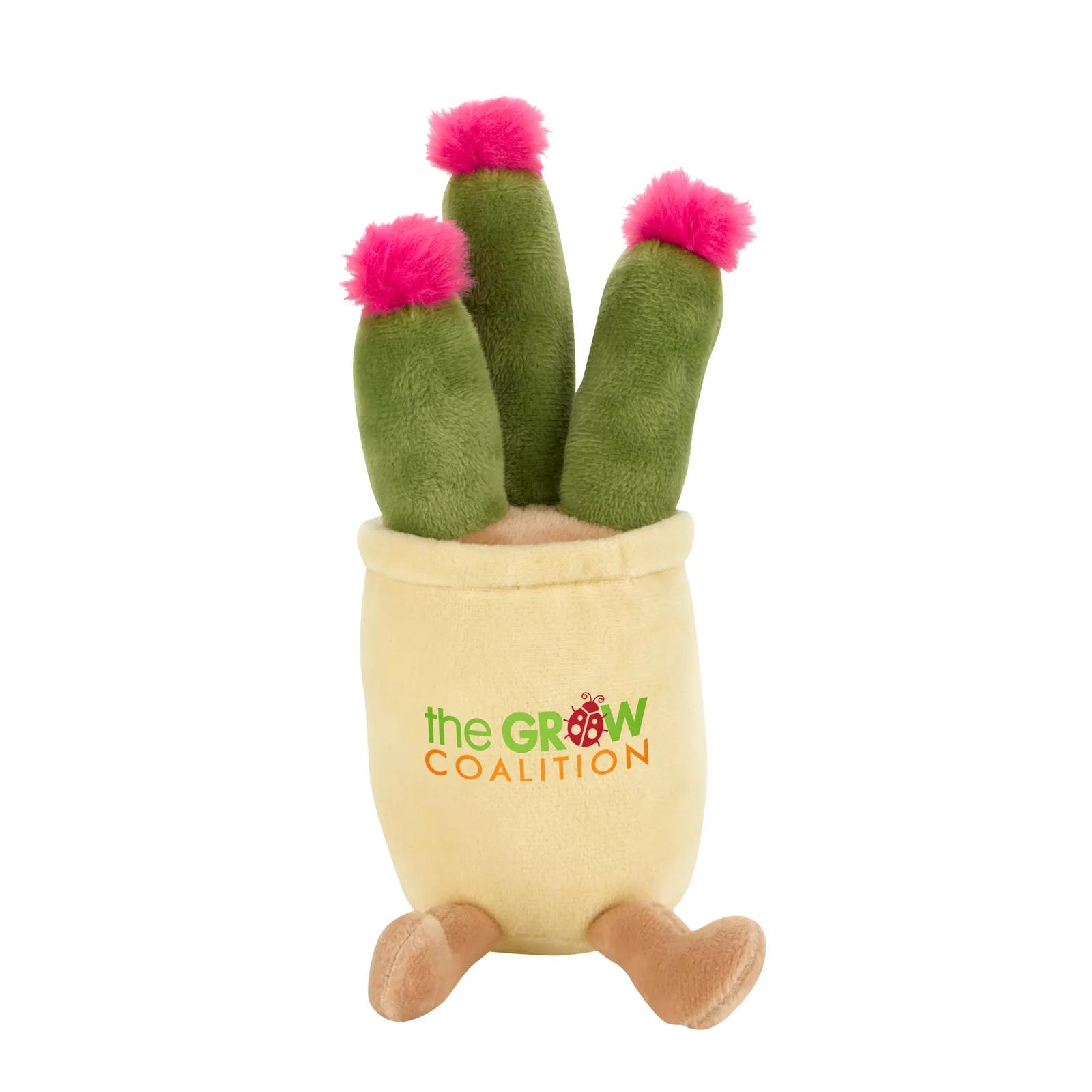 Potted Plush Plant Toy Weighted Bottom Polyester - 7-9.5 in - product view 6
