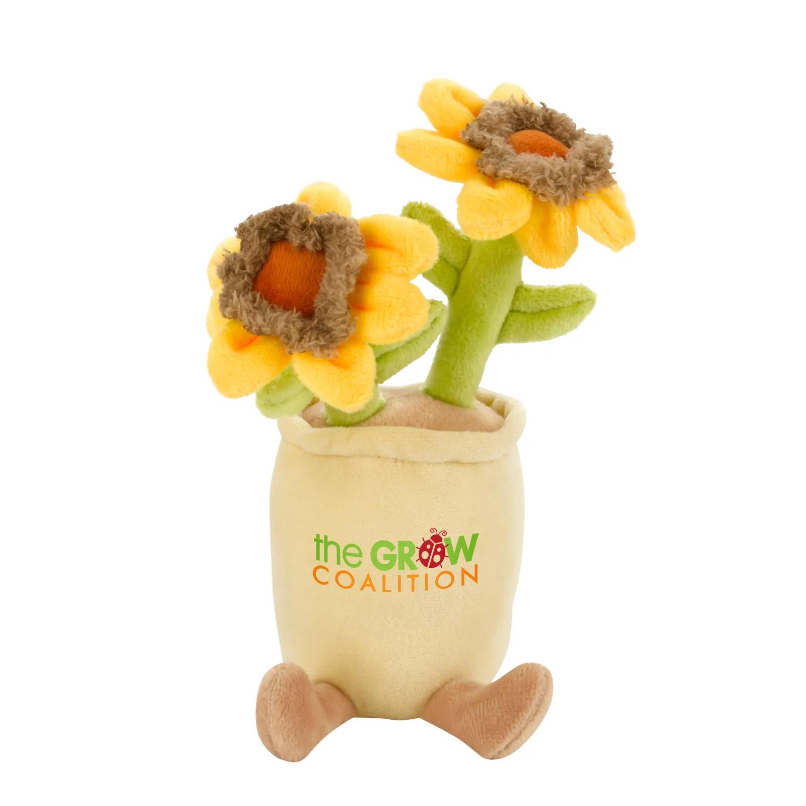 Potted Plush Plant Toy Weighted Bottom Polyester - 7-9.5 in - product view 10