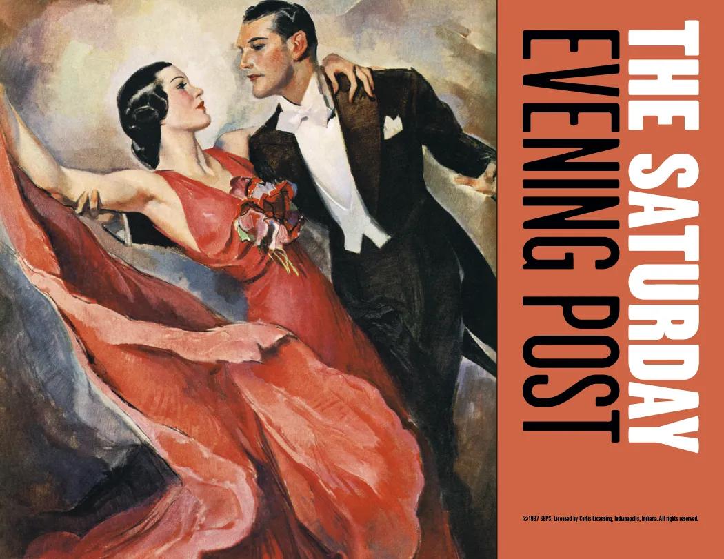 Saturday Evening Post Spiral Wall Calendar FSC Paper - 18.5 x 11 in - product view 6