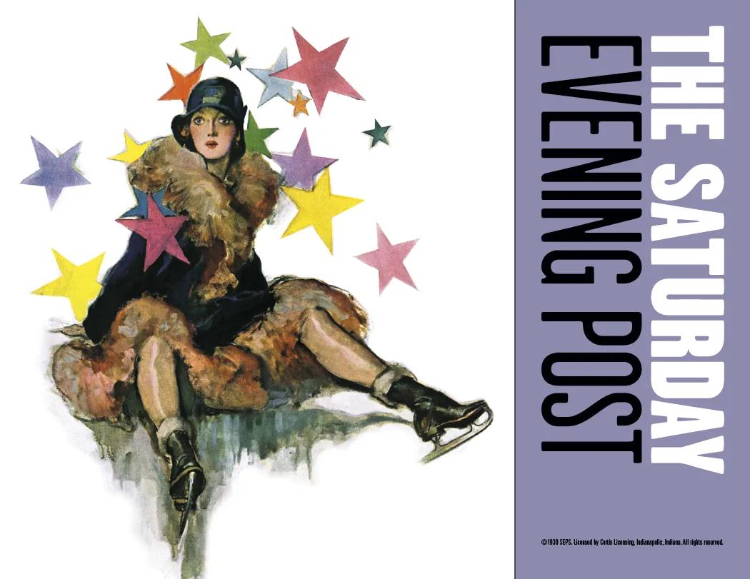 Saturday Evening Post Spiral Wall Calendar FSC Paper - 18.5 x 11 in - product view 7