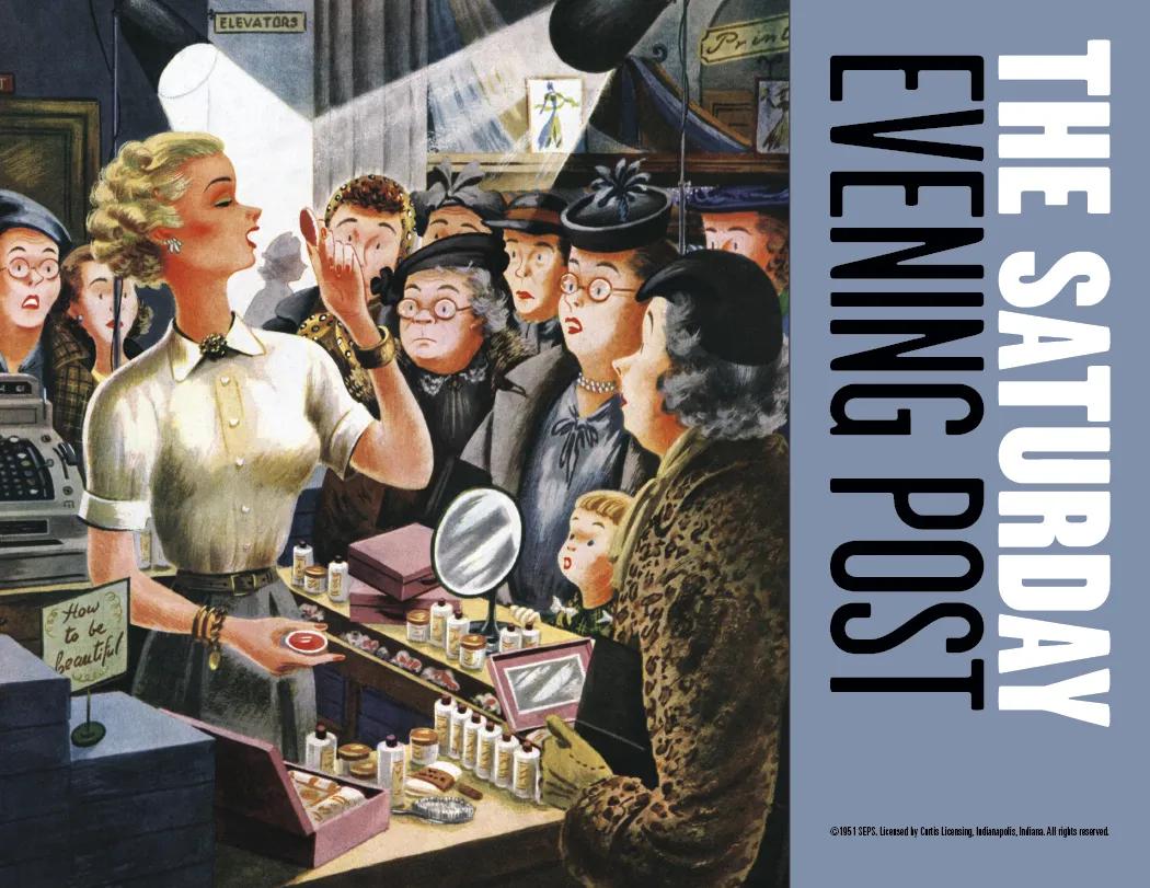 Saturday Evening Post Spiral Wall Calendar FSC Paper - 18.5 x 11 in - product view 8