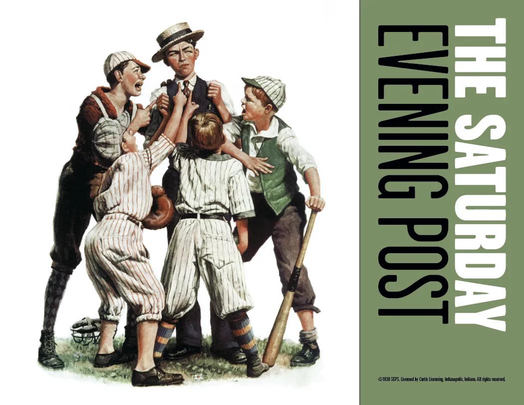 Saturday Evening Post Spiral Wall Calendar FSC Paper - 18.5 x 11 in - product view 13