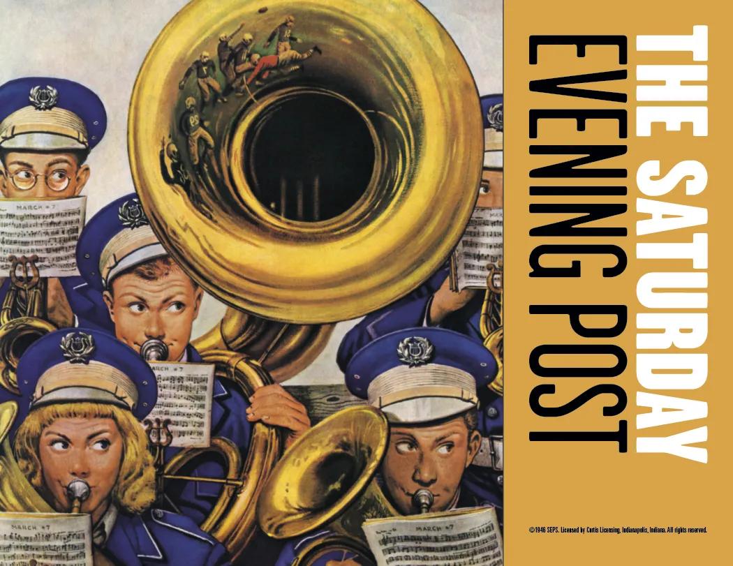 Saturday Evening Post Spiral Wall Calendar FSC Paper - 18.5 x 11 in - product view 16