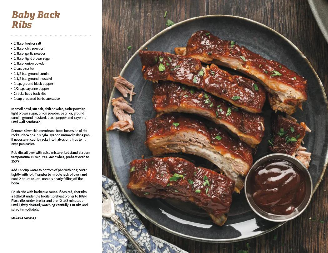 Recipe Spiral Wall Calendar with Food Photography - 18.5 x 11 in - product view 11