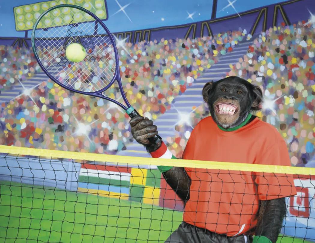 Monkey Humor Spiral Wall Calendar FSC Paper - 18.5 x 11 in - product view 11