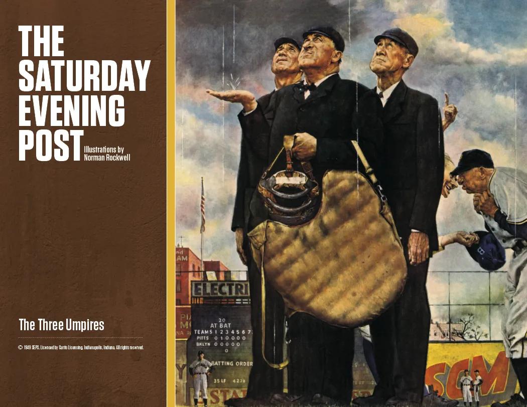 Norman Rockwell Spiral Wall Calendar Saturday Evening Post - 18.5 x 11 in - product view 12