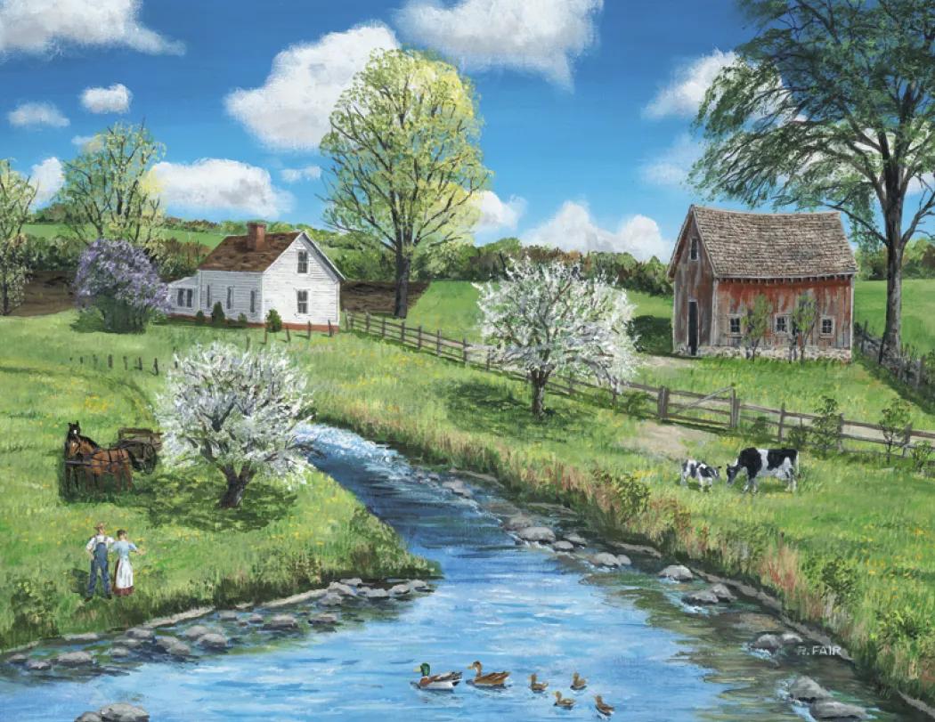 Scenic Memories Spiral Wall Calendar Vintage Style - 18.5 x 11 in - product view 10