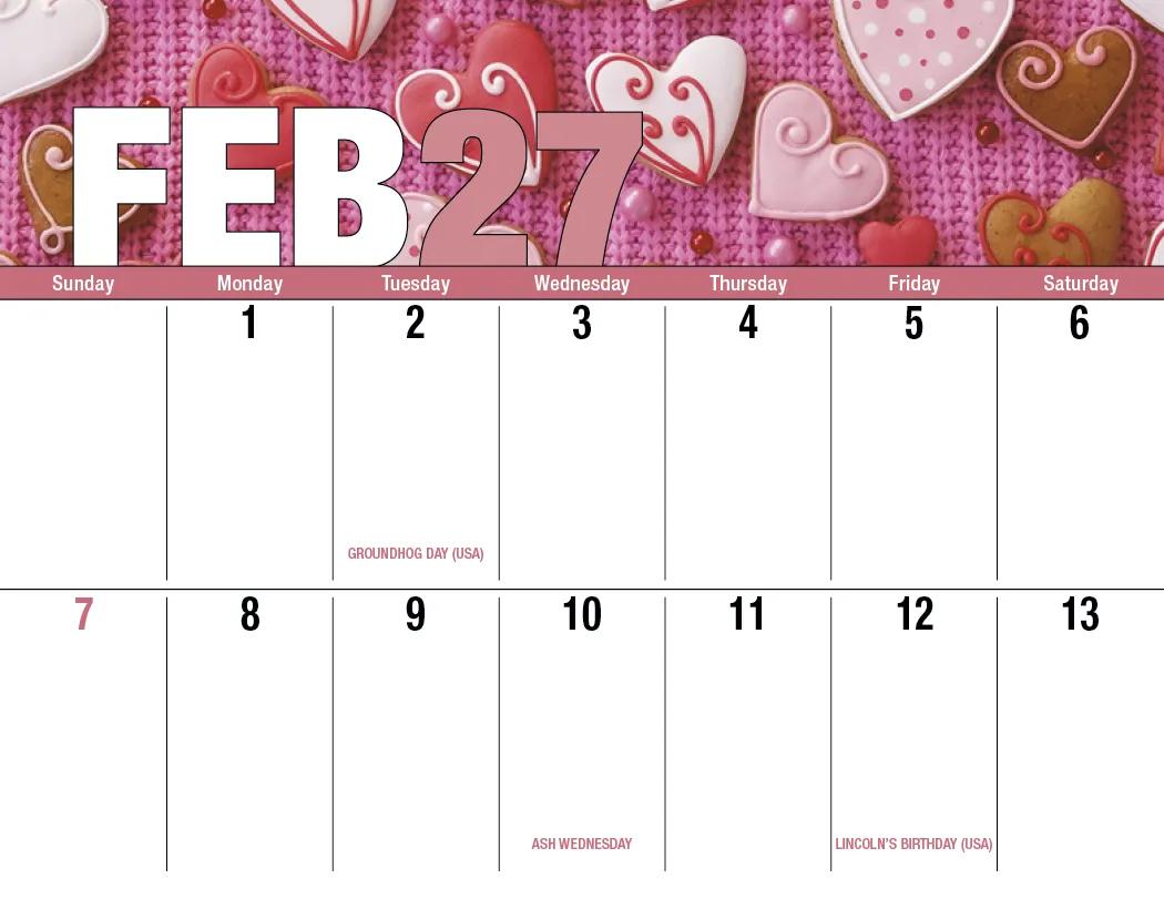 Seasonal Big Block Wall Calendar Large Writing Space - 18.5 x 11 in - product view 8