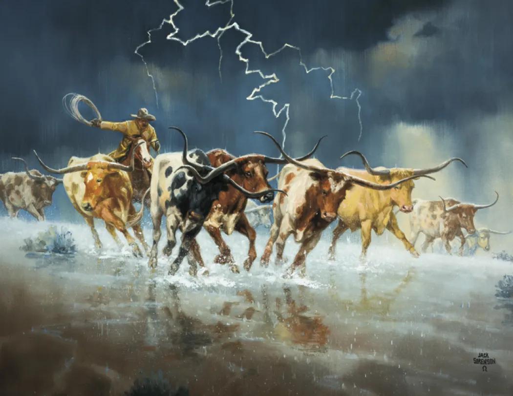 Western Frontier Spiral Wall Calendar FSC Paper - 18.5 x 11 in - product view 12