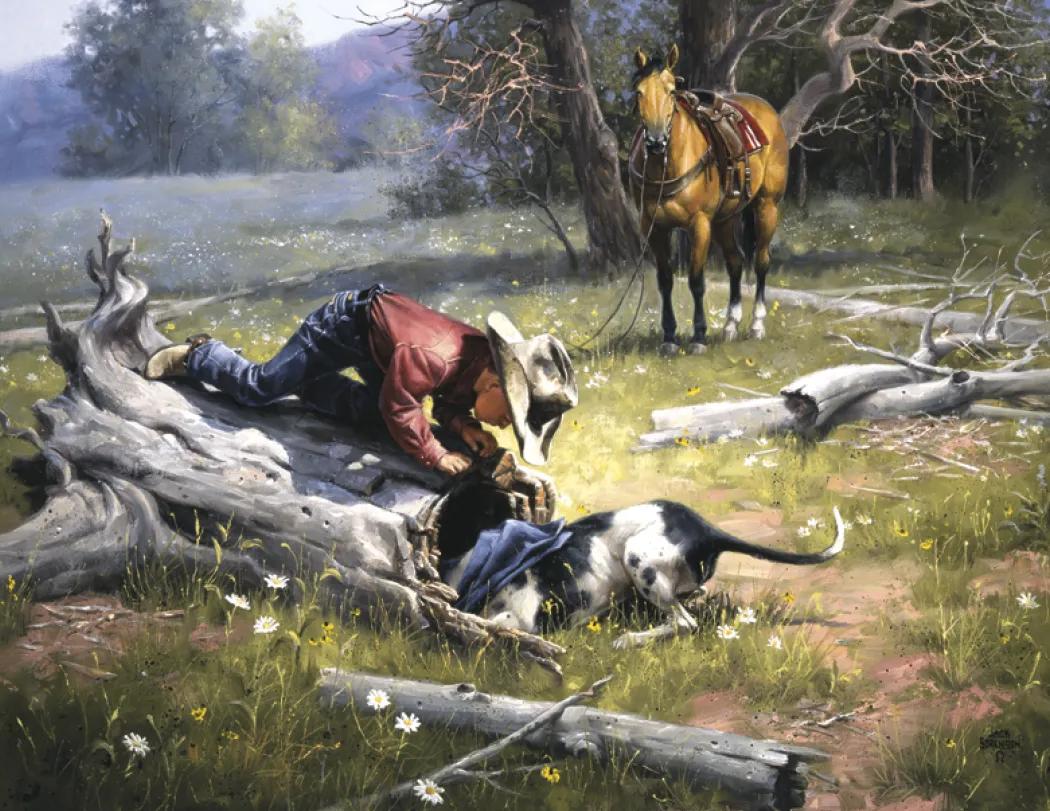 Western Frontier Spiral Wall Calendar FSC Paper - 18.5 x 11 in - product view 14