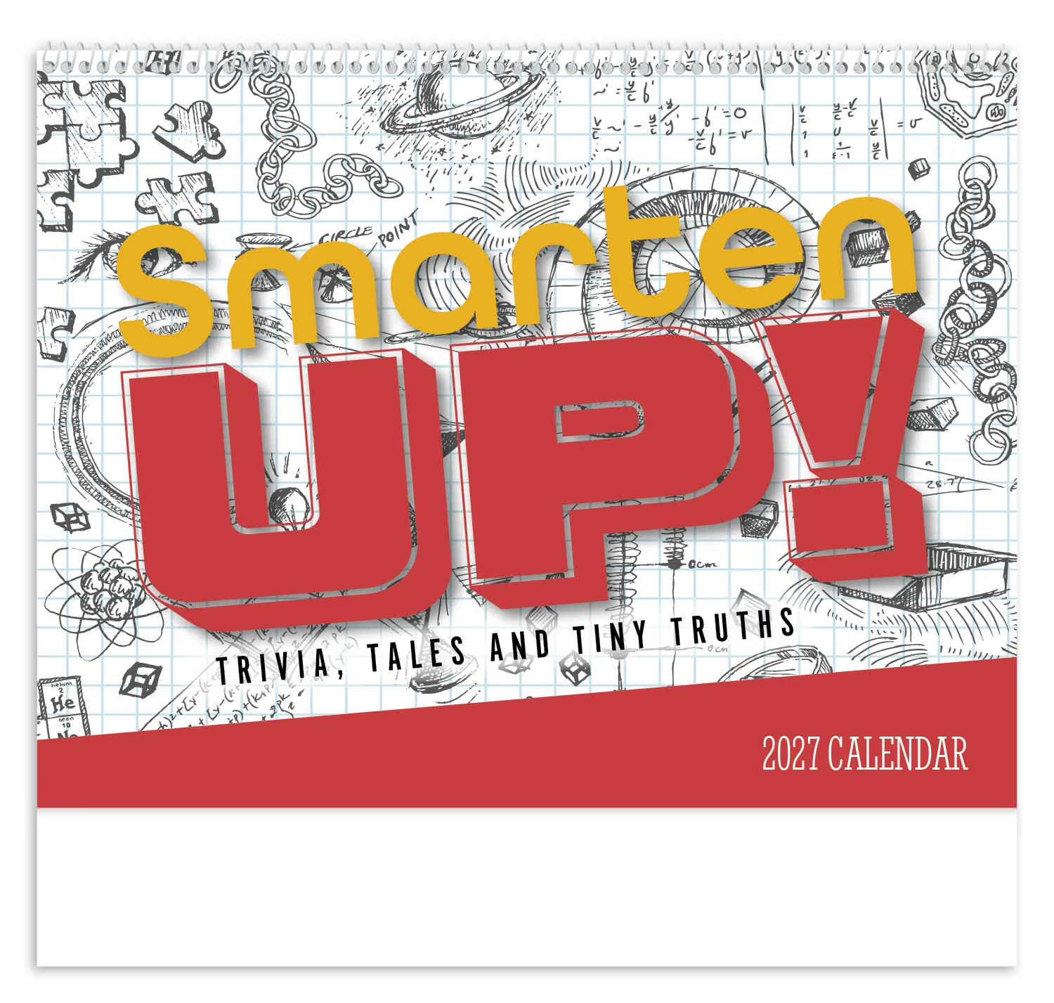 Trivia Facts Spiral Wall Calendar Educational FSC - 18.5 x 11 in - product view 5