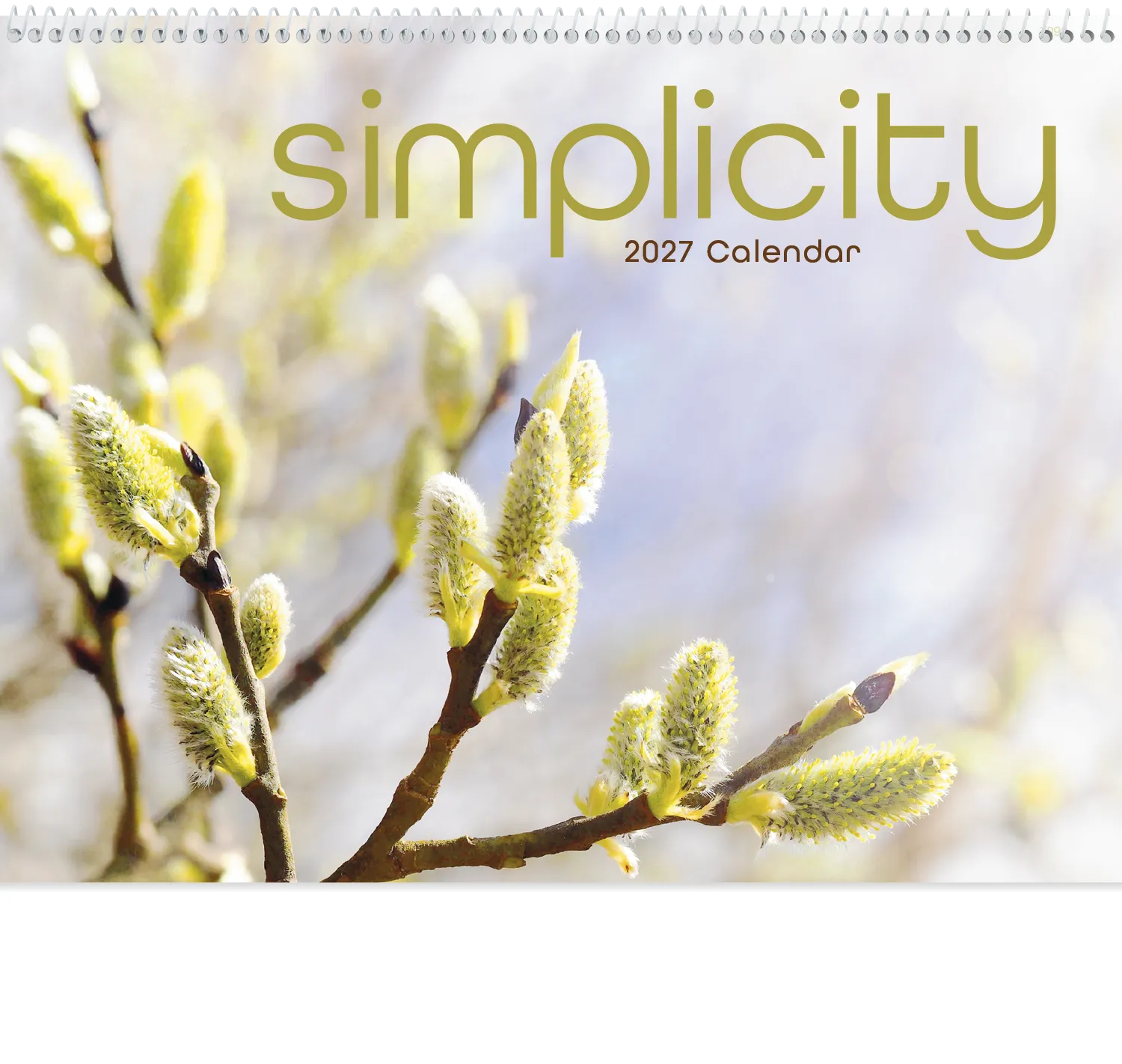 Simplicity Spiral Wall Calendar Quotes FSC Paper - 18.5 x 11 in - product view 16