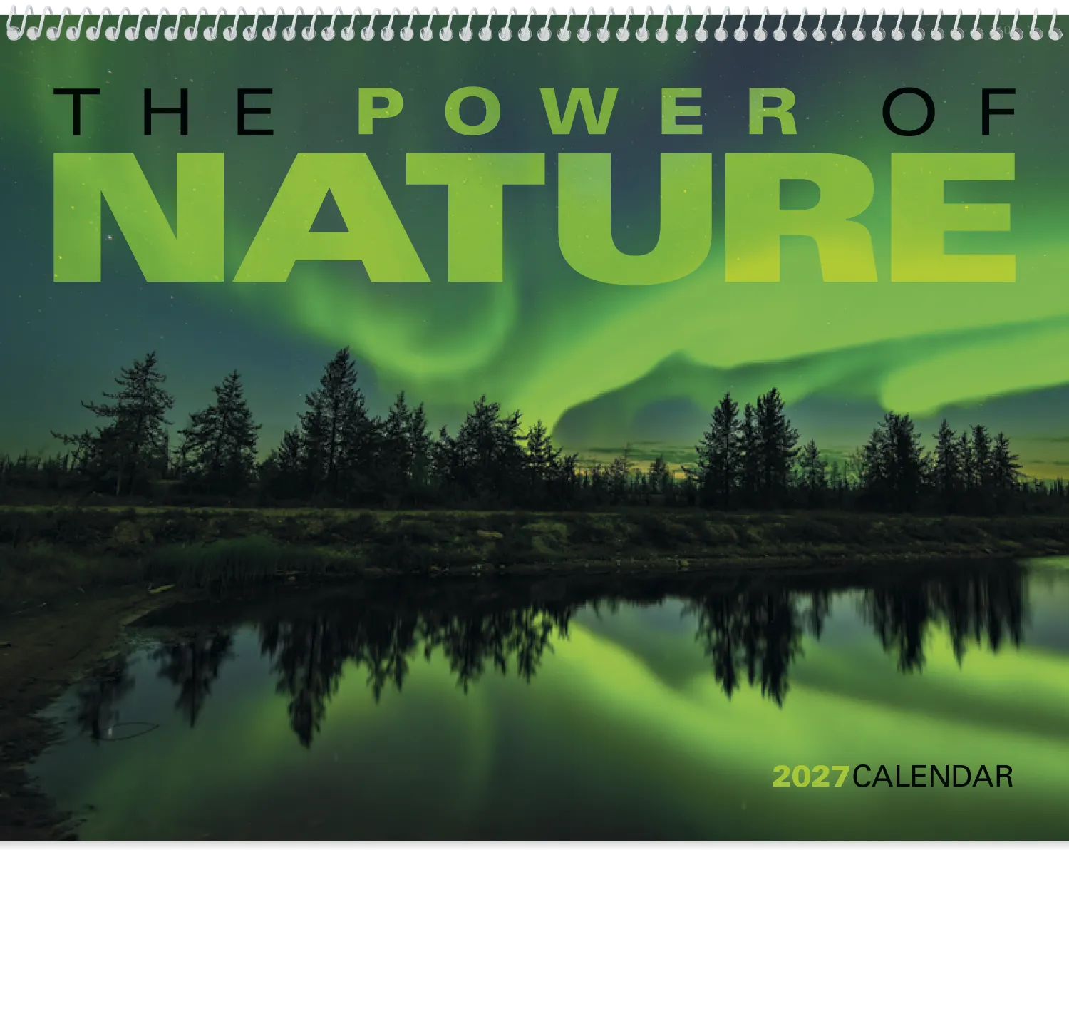 Power of Nature Spiral Wall Calendar FSC Paper - 18.5 x 11 in - product view 3