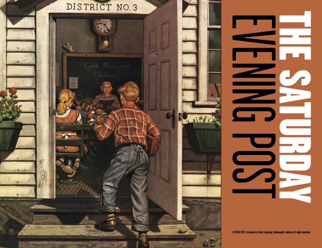 Saturday Evening Post Wall Calendar Stapled FSC Paper - 19 x 11 in - product view 15