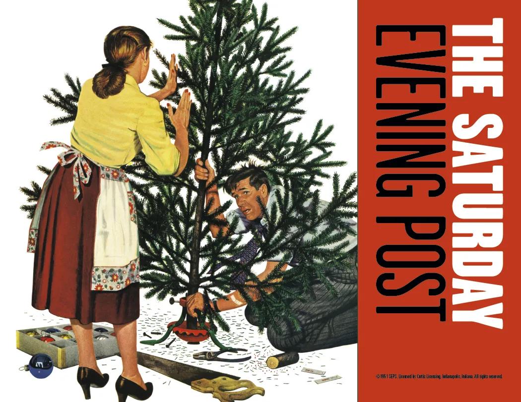 Saturday Evening Post Wall Calendar Stapled FSC Paper - 19 x 11 in - product view 18