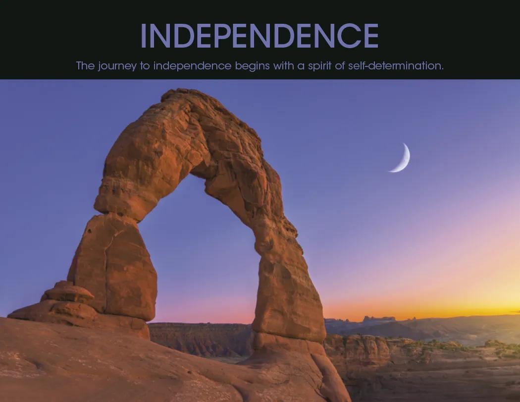 Motivational Wall Calendar Stapled FSC Gloss Paper - 19 x 11 in - product view 15