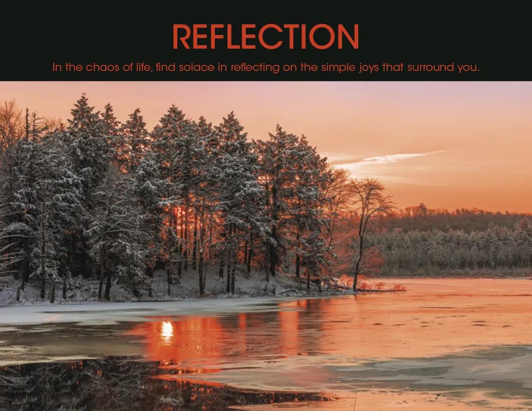 Motivational Wall Calendar Stapled FSC Gloss Paper - 19 x 11 in - product view 18