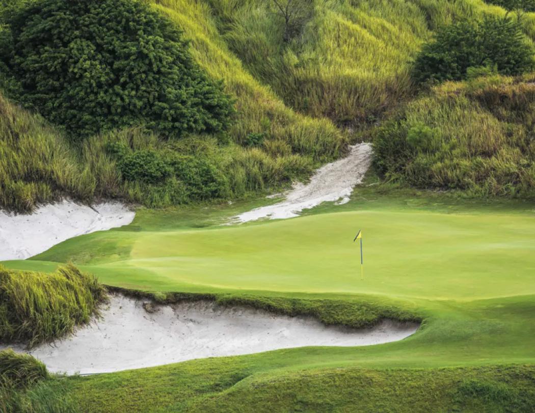 Golf Course Wall Calendar Stapled FSC Gloss Paper - 19 x 11 in - product view 12