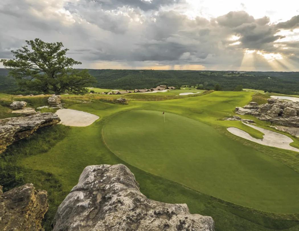 Golf Course Wall Calendar Stapled FSC Gloss Paper - 19 x 11 in - product view 16