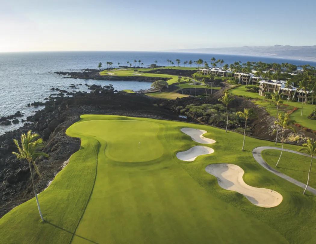 Golf Course Wall Calendar Stapled FSC Gloss Paper - 19 x 11 in - product view 18