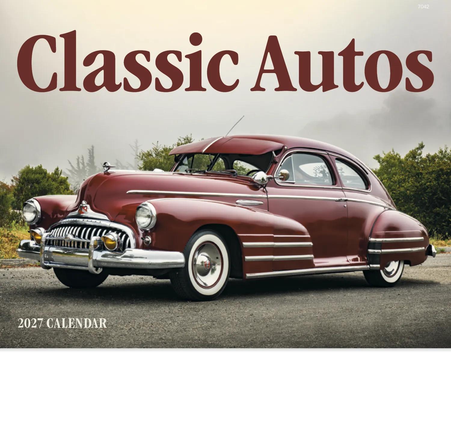 Classic Auto Wall Calendar Stapled FSC Gloss Paper - 19 x 11 in - product view 3