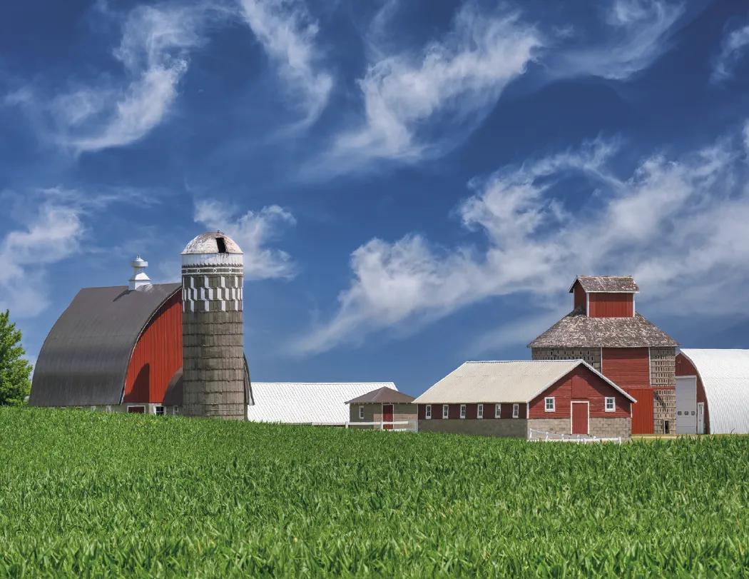 Agriculture Wall Calendar Stapled FSC Paper - 19 x 11 in - product view 10