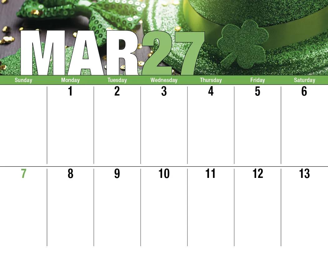 Seasonal Expressions Wall Calendar Big Block Stapled - 19 x 11 in - product view 9